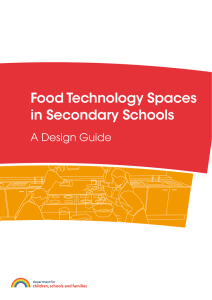 Food Technology Spaces in Secondary Schools A Design Guide
