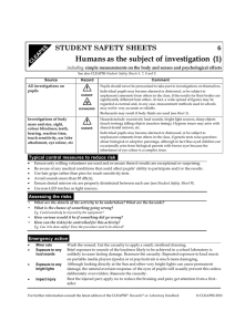 ! Humans as the subject of investigation (1)  6