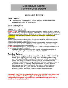 Mecklenburg County Common Code Defects  Commercial- Building
