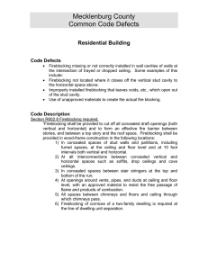 Mecklenburg County Common Code Defects Residential Building Code Defects