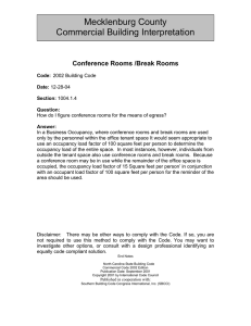 Mecklenburg County Commercial Building Interpretation Conference Rooms /Break Rooms