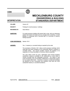 MECKLENBURG COUNTY ENGINEERING &amp; BUILDING STANDARDS DEPARTMENT