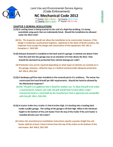 NC Mechanical Code 2012 (Code Enforcement) Land Use and Environmental Service Agency
