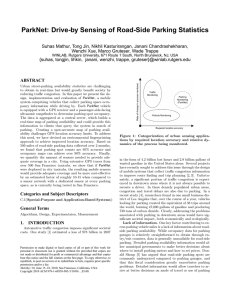 ParkNet: Drive-by Sensing of Road-Side Parking Statistics