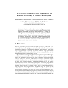 A Survey of Semantics-based Approaches for Context Reasoning in Ambient Intelligence