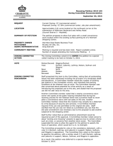 Rezoning Petition 2015-104 Zoning Committee Recommendation September 30, 2015