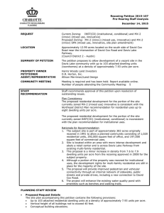 Rezoning Petition 2015-107 Pre-Hearing Staff Analysis December 14, 2015