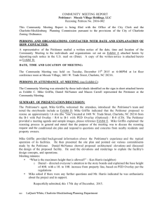 COMMUNITY  MEETING  REPORT Rezoning  Petition No. 2016-002