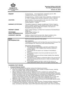 Rezoning Petition 2016-002 Pre-Hearing Staff Analysis January 19, 2016