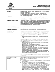 Rezoning Petition 2016-08 Zoning Committee Recommendation March 7, 2016