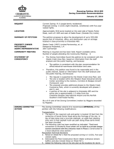 Rezoning Petition 2016-009 Zoning Committee Recommendation January 27, 2016