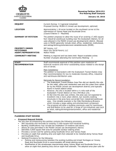 Rezoning Petition 2016-011 Pre-Hearing Staff Analysis January 19, 2016