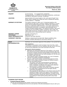 Rezoning Petition 2016-025 Pre-Hearing Staff Analysis March 21, 2016