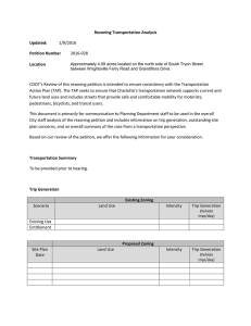 Rezoning Transportation Analysis Updated: Petition Number