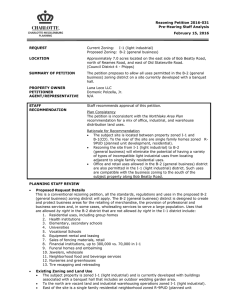 Rezoning Petition 2016-031 Pre-Hearing Staff Analysis February 15, 2016