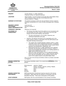 Rezoning Petition 2016-031 Zoning Committee Recommendation March 7, 2016