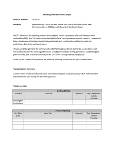 Rezoning Transportation Analysis Petition Number  Location