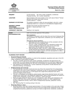 Rezoning Petition 2016-033 Pre-Hearing Staff Analysis March 21, 2016