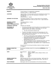 Rezoning Petition 2016-034 Zoning Committee Recommendation March 30, 2016