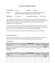 Rezoning Transportation Analysis