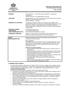 Rezoning Petition 2016-037 Pre-Hearing Staff Analysis May 16, 2016