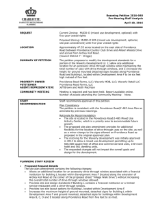 Rezoning Petition 2016-040 Pre-Hearing Staff Analysis April 18, 2016