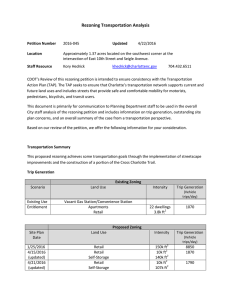 Rezoning Transportation Analysis