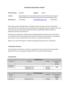 Rezoning Transportation Analysis