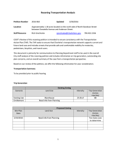 Rezoning Transportation Analysis