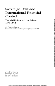 Sovereign Debt and International Financial Control The Middle East and the Balkans,