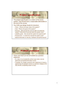 Project specification