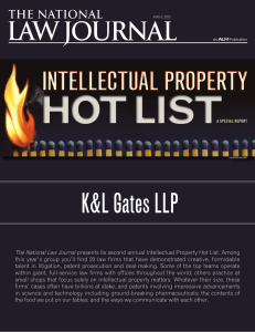 hot list K&amp;L Gates LLP Intellectual property The National Law Journal