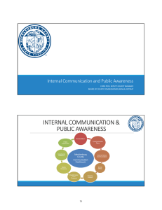 INTERNAL COMMUNICATION &amp;  PUBLIC AWARENESS Internal Communication and Public Awareness