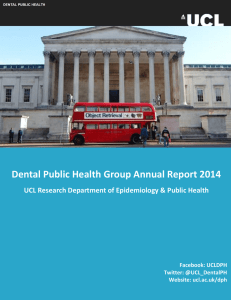 Dental Public Health Group Annual Report 2014