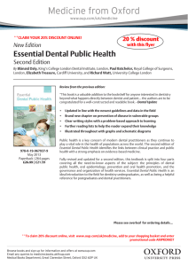 Essential Dental Public Health Second Edition  New Edition