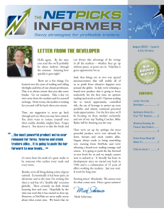 Informer Letter from the DeveLoper