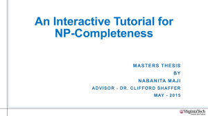 An Interactive Tutorial for NP-Completeness