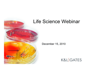 Life Science Webinar December 15, 2010