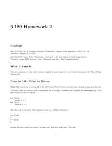 6.189  Homework  2 Readings