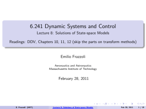 6.241 Dynamic Systems and Control