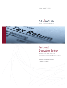 Tax-Exempt Organizations Seminar