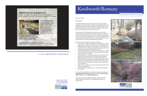 Kenilworth/Romany your storm water fees at work