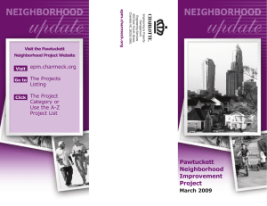 Pawtuckett Neighborhood Improvement Project