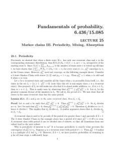 Fundamentals  of  probability. 6.436/15.085 25 LECTURE