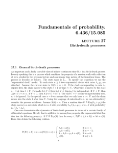 Fundamentals  of  probability. 6.436/15.085 27 LECTURE