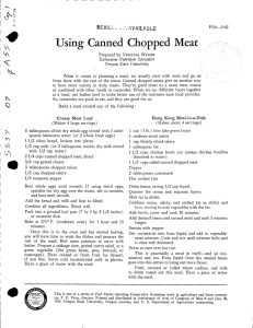 9 Using Canned Chopped Meat FS4-3-62