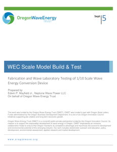 5  WEC Scale Model Build &amp; Test