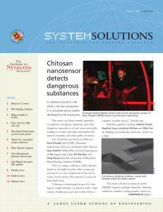 SYSTEM SOLUTIONS Chitosan nanosensor