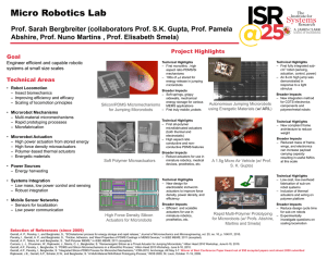 Mi R b ti  L b Micro Robotics Lab