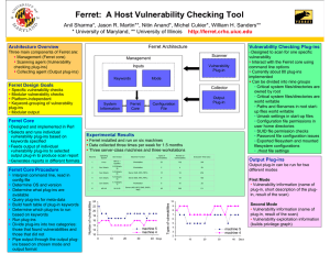Ferret:  A Host Vulnerability Checking Tool